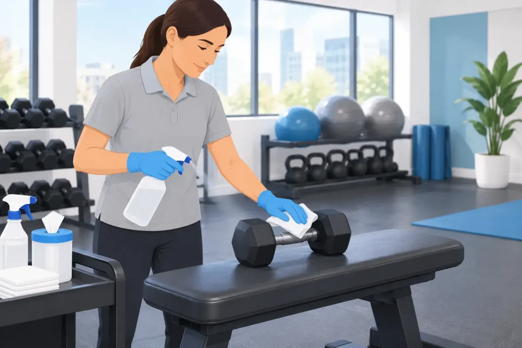 How to Disinfect Training Equipment Properly